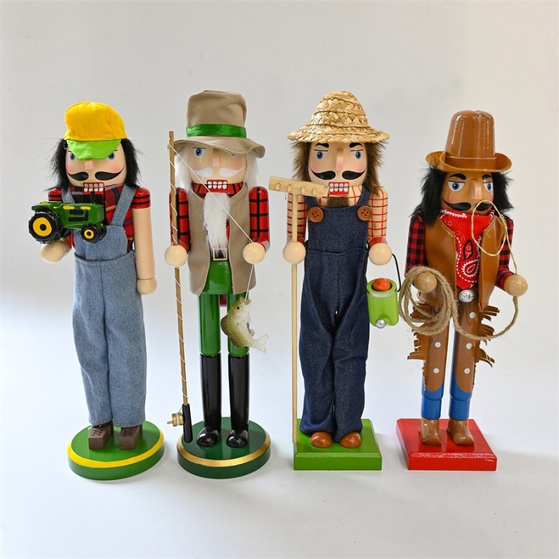 Nutcracker Figurine - جنود كسارة البندق الخشبية سائق صياد