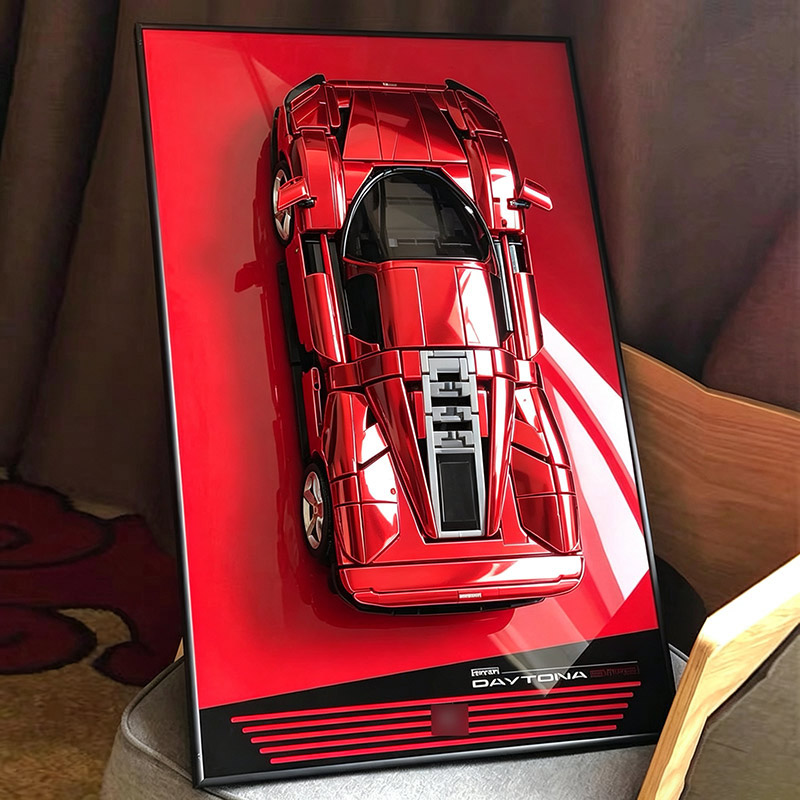 Lego Set Technic - رف عرض خلفي مثبت على الحائط
