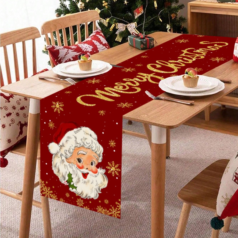 Christmas Table Runner - مفرش طاولة لعيد الميلاد، زينة عيد