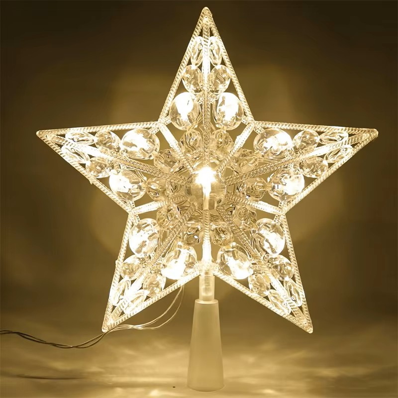 Star Tree Topper - زينة شجرة عيد الميلاد المضيئة بطول
