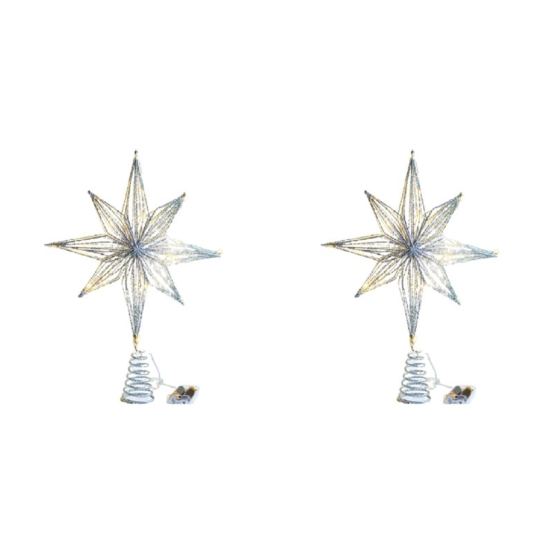 Star Tree Topper - ABXF-2X شجرة عيد الميلاد القبعات العالية
