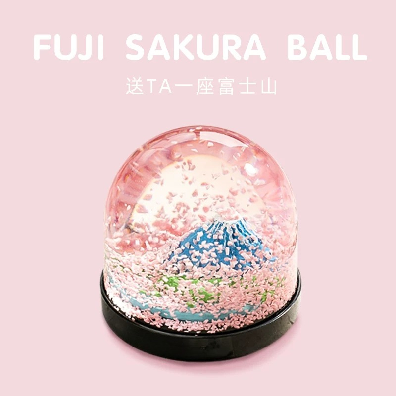 Snow Globe Musical - كرة ثلجية كريستالية رومانسية بتصميم زهر