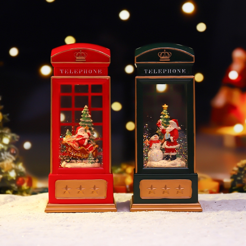 Snow Globe Musical - عيد الميلاد كشك الهاتف ضوء الليل