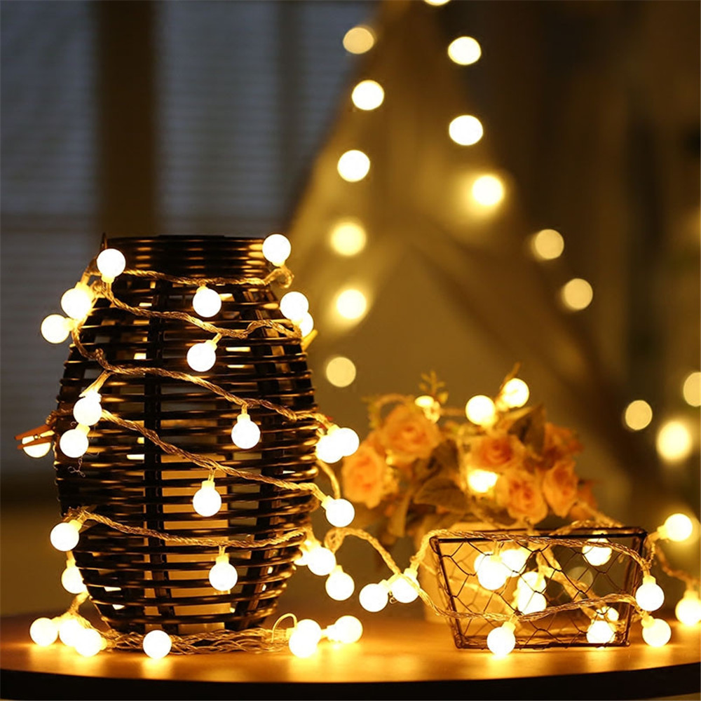 أضواء خيطية تعمل بالطاقة الشمس - مراجعة Christmas Lights Outdoor وسعره