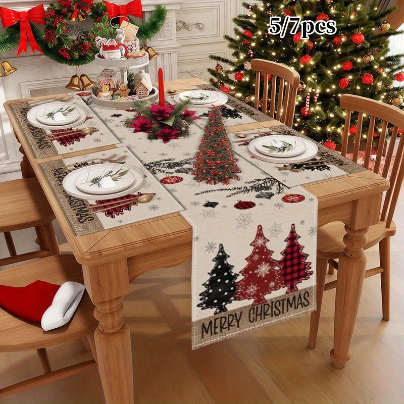مفرش طاولة أمريكي ريفي لعيد ال - مراجعة Christmas Table Runner وسعره