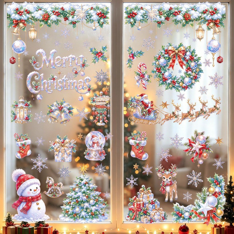 9 أوراق ملصقات نوافذ ثابتة لعي - مراجعة Snowflake Window Decal وسعره