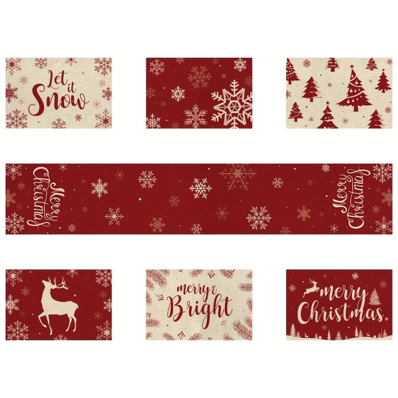 مجموعة مفرش طاولة عيد الميلاد  - مراجعة Christmas Table Runner وسعره