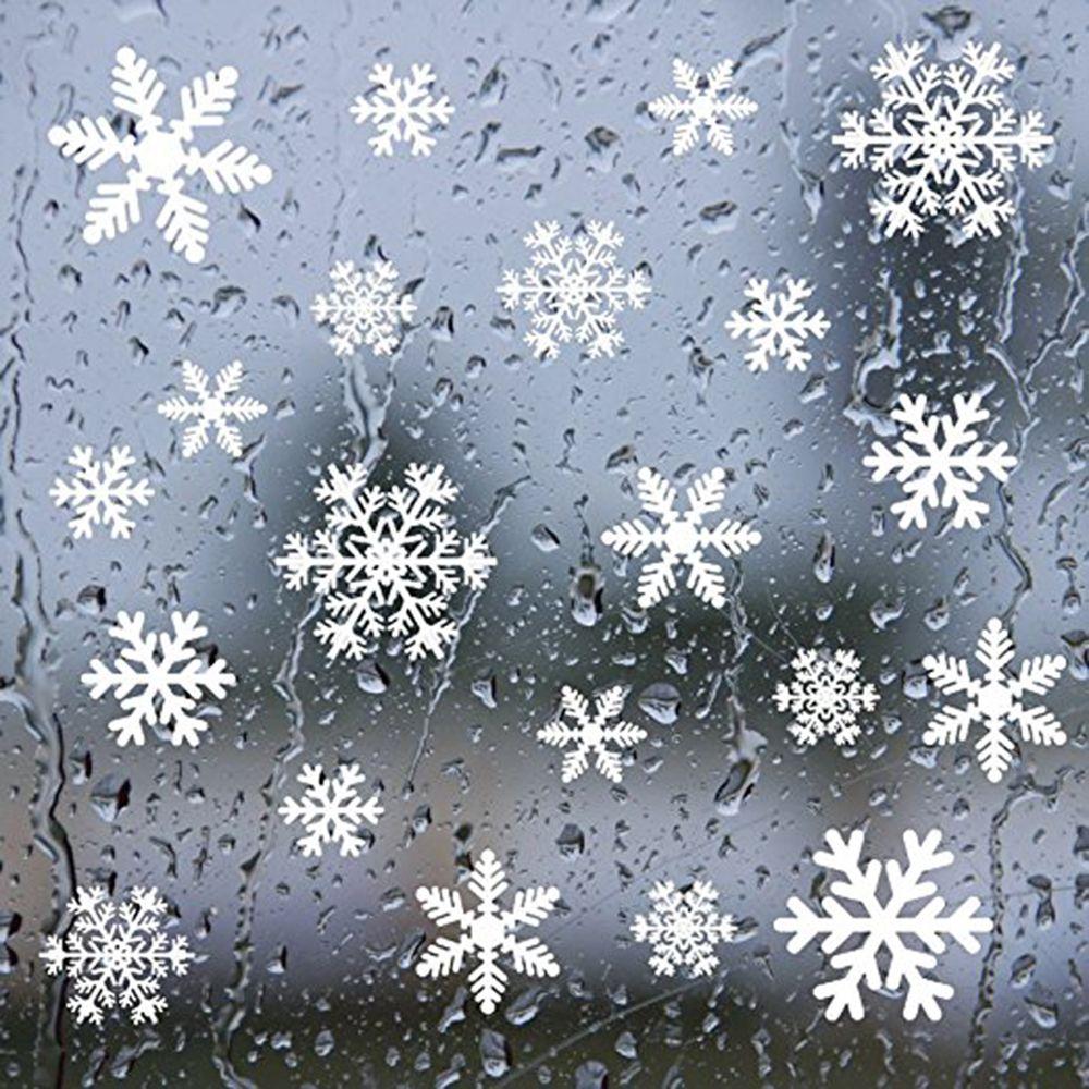 رقائق الثلج الشارات للديكور ال - مراجعة Snowflake Window Decal وسعره