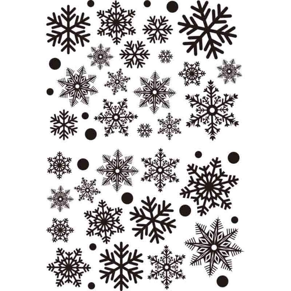 30 قطعة ملصقات ندف الثلج الكهر - مراجعة Snowflake Window Decal وسعره