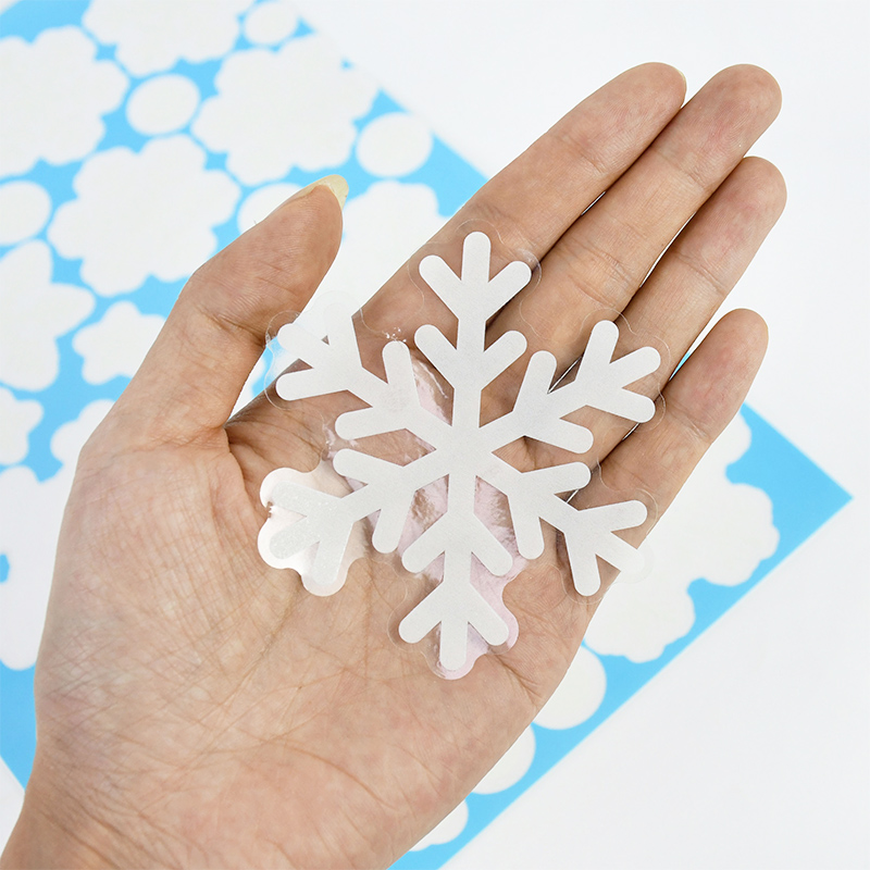 عيد الميلاد مضيئة ندفة الثلج ن - مراجعة Snowflake Window Decal وسعره