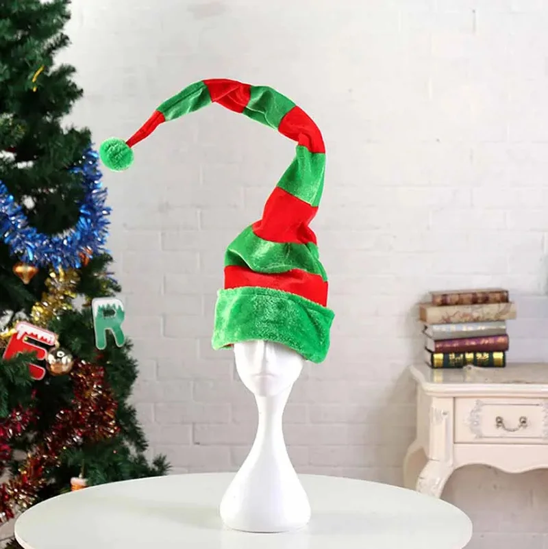 قبعة عيد الميلاد القطيفة قبعة  - مراجعة Santa Hat Plush وسعره