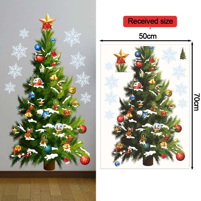 شجرة عيد الميلاد ملصقات جدار ش - مراجعة Snowflake Window Decal وسعره