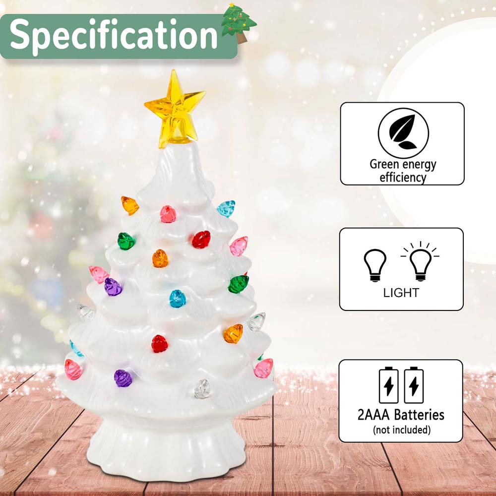 ديكور قرية سيراميك لعيد الميلا - مراجعة Star Tree Topper وسعره