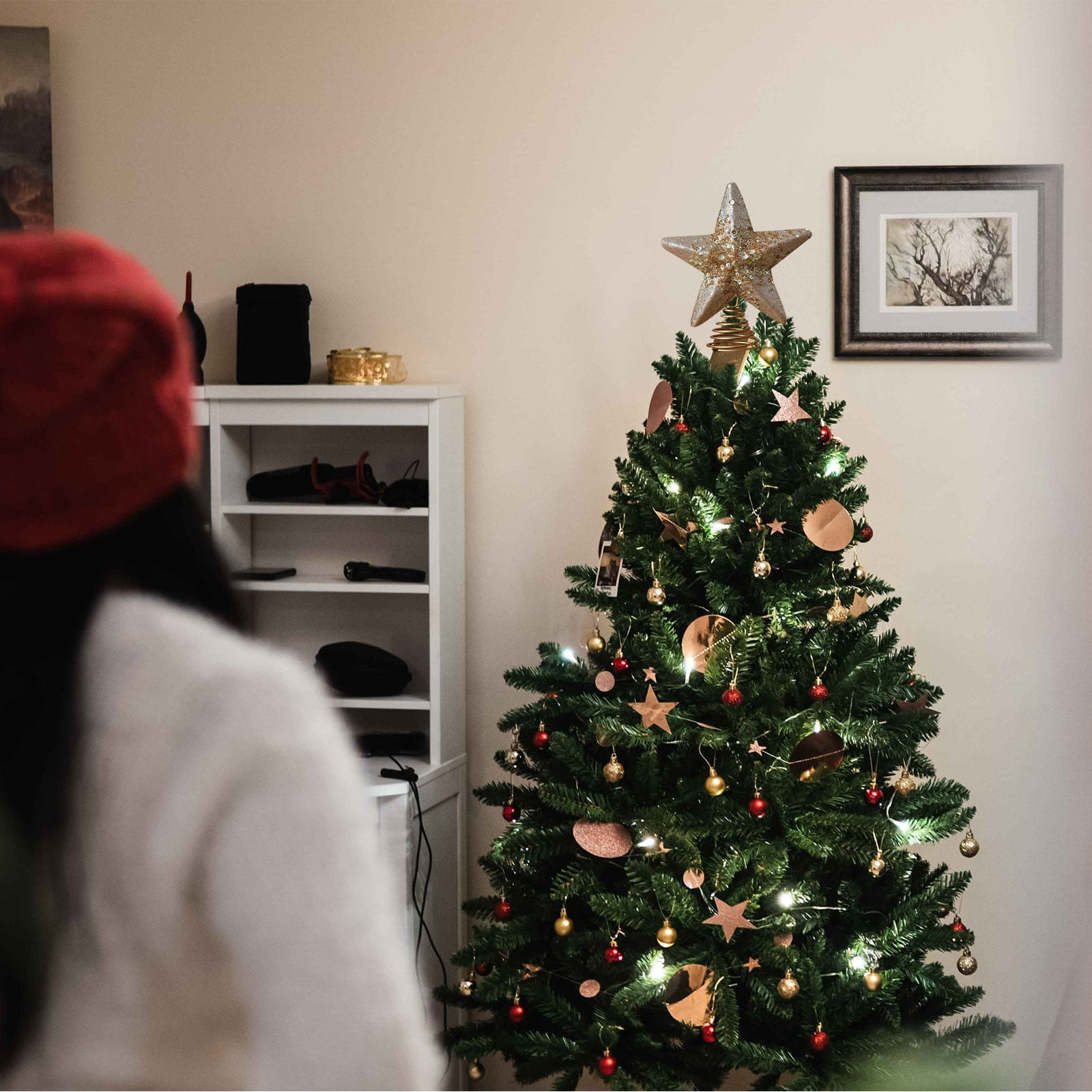 شجرة عيد الميلاد أعلى ستار الد - مراجعة Star Tree Topper وسعره