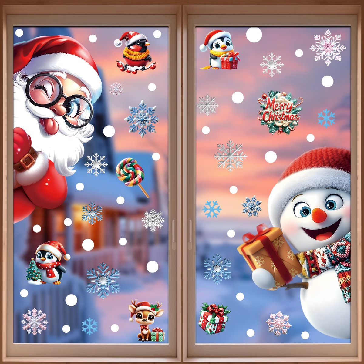 عيد الميلاد ملصقات نافذة الزنج - مراجعة Snowflake Window Decal وسعره