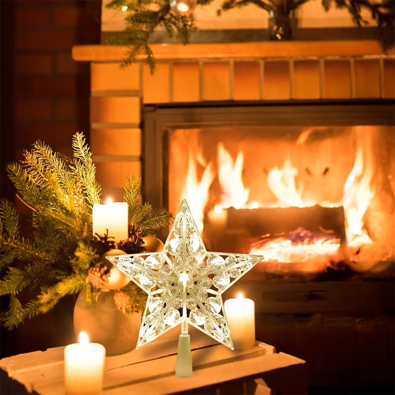 زينة شجرة عيد الميلاد المضيئة  - مراجعة Star Tree Topper وسعره