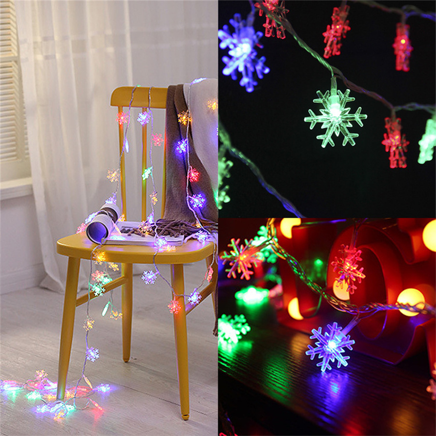 10/20/40 LED ندفة الثلج سلسلة  - مراجعة Led Fairy String Lights وسعره