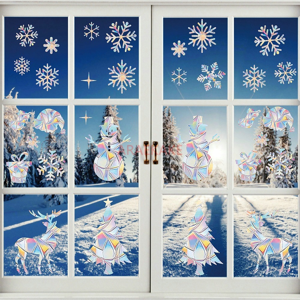 مجموعتان من ملصقات النوافذ الك - مراجعة Snowflake Window Decal وسعره