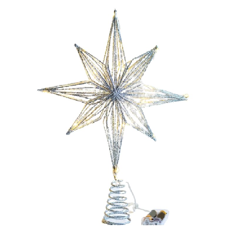 ABXF-2X شجرة عيد الميلاد القبع - مراجعة Star Tree Topper وسعره