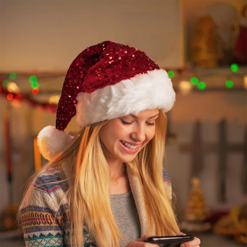 قبعة عيد الميلاد ذات طبقتين مز - مراجعة Santa Hat Plush وسعره