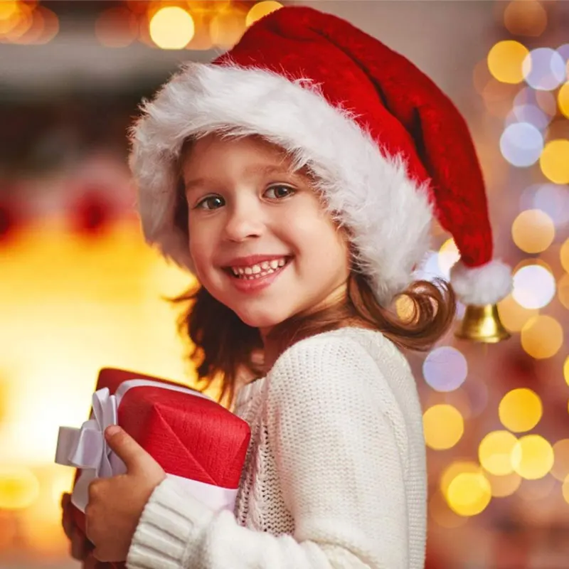قبعة سانتا كلوز للكريسماس، قبع - مراجعة Santa Hat Plush وسعره