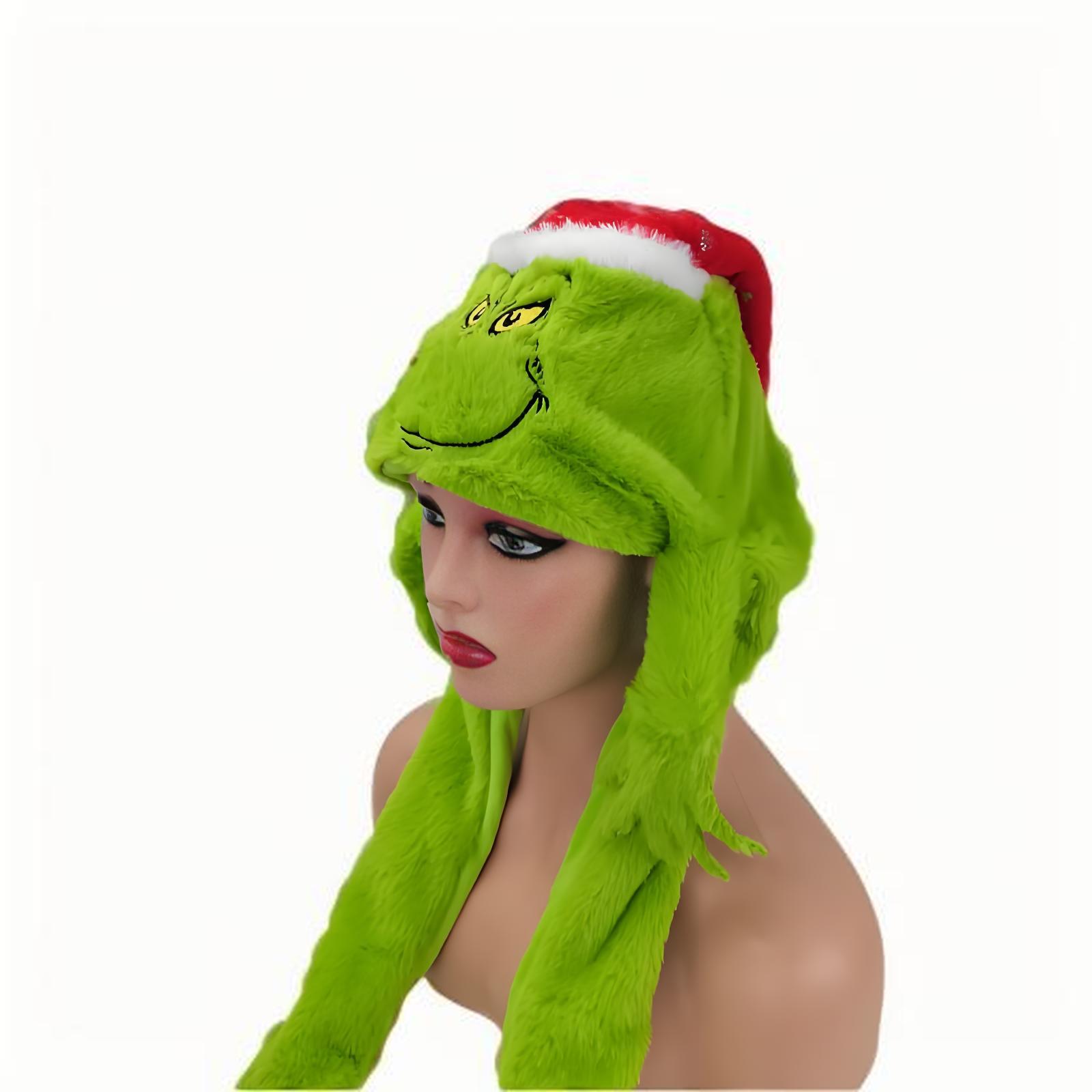 أفخم Grincese قبعة قبعة وشاح ع - مراجعة Santa Hat Plush وسعره