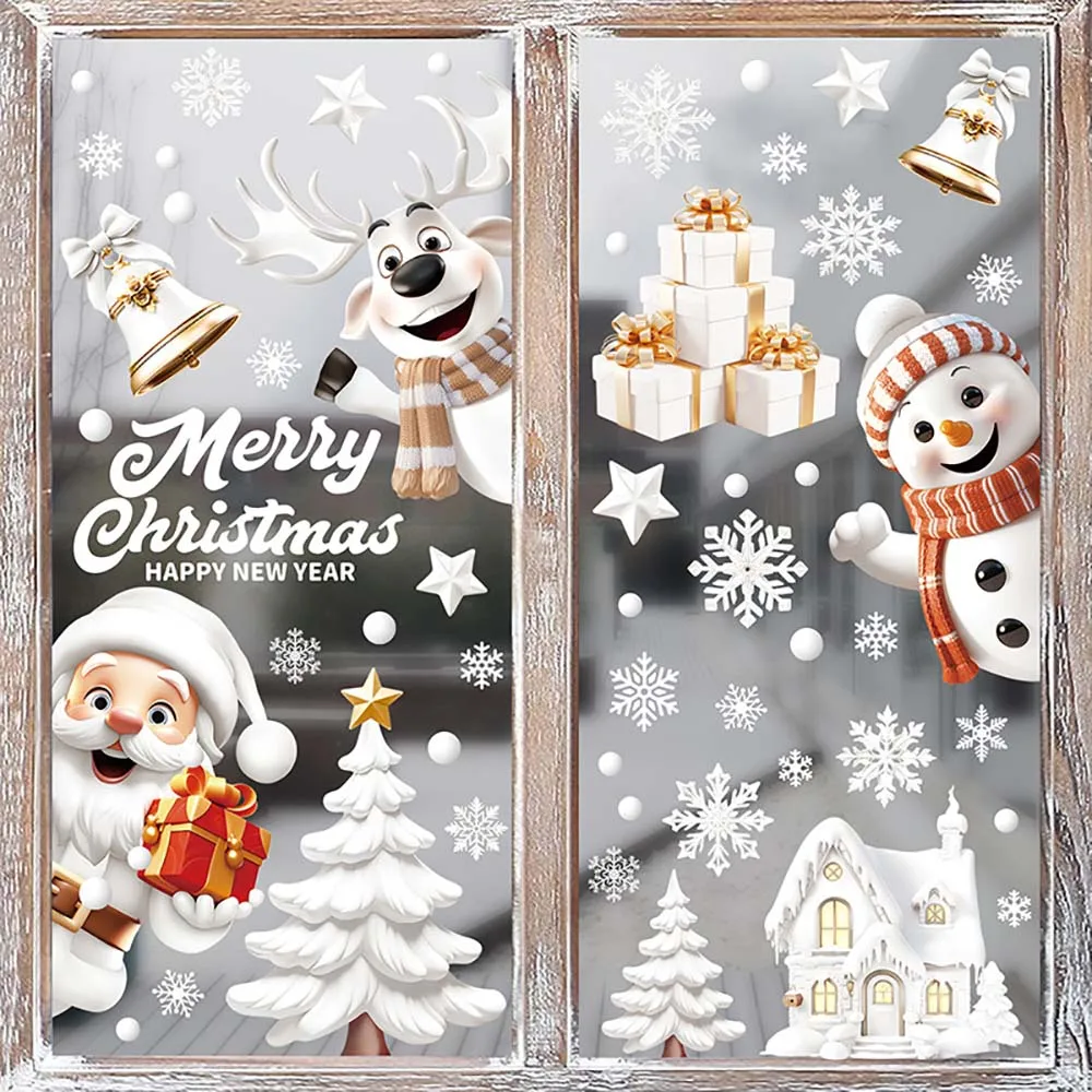 9 قطعة/المجموعة عيد الميلاد مل - مراجعة Snowflake Window Decal وسعره