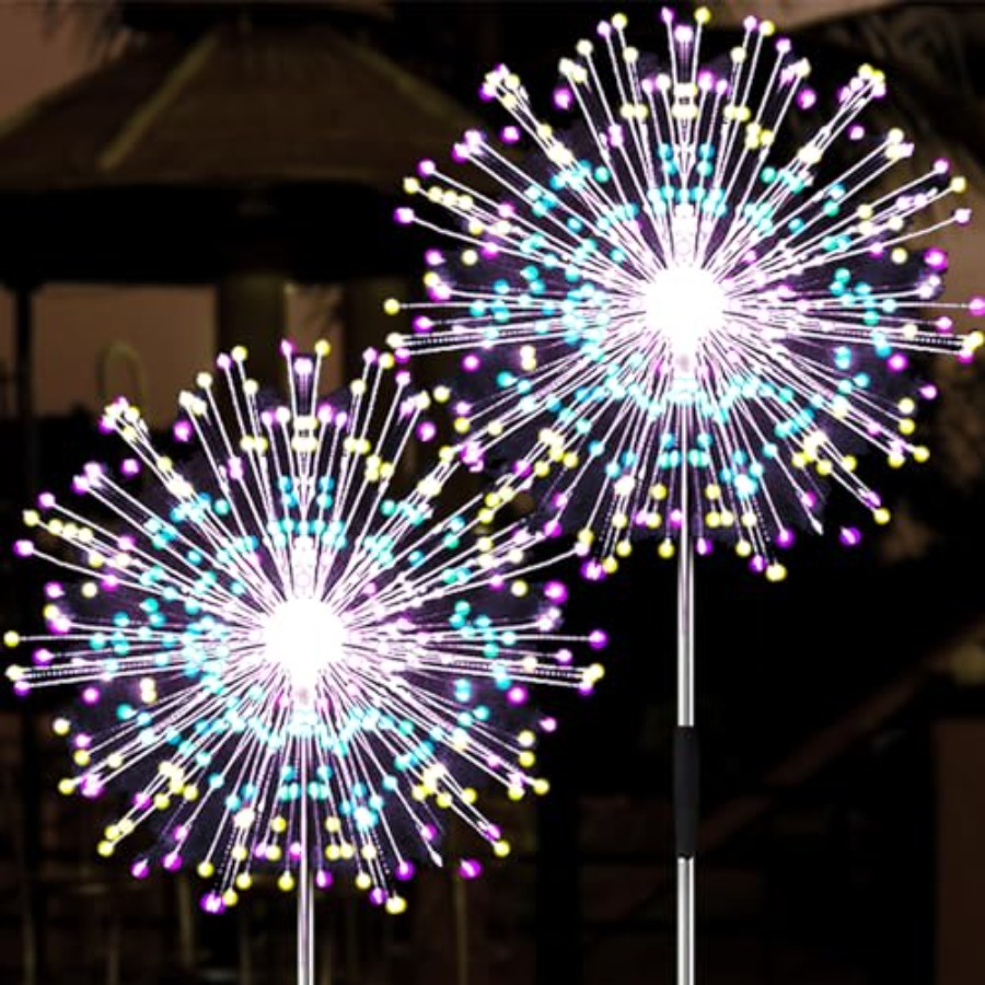 أضواء الألعاب النارية الشمسية، - مراجعة Christmas Lights Outdoor وسعره